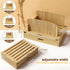 Joothlin Bamboo Bread Slicer for Homemade Bread Adjustable Width Slicing Guides, Compact Loaf Cutter for Perfect Slices