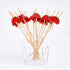 PuTwo Cocktail Picks, Handmade Bamboo Toothpicks, 100pcs 4.7” in Watermelon Decor