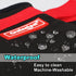 Silicone Oven Mitts - Magnetic Heat Resistant Kitchen Mitts, Black Cotton Anti-Slip for Cooking, Baking, Grilling