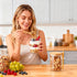 Npmkx 2pack Overnight Oats Containers With Lids and Spoons, Glass Jars with Bamboo Lids, Leak-Proof Overnight Oats Jars