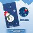 Irenare Snowman Christmas Party Tablecloth, Plastic Snowflakes Table Cover for Holiday Decor, 54 x 108 Inch (Blue)