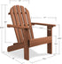 Casafield Children's Adirondack Chair, Cedar Wood Outdoor Kid's Chairs for Patio, Deck, Lawn and Garden, Partially