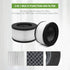 BS-01 True HEPA Replacement Filter for Slevoo BS-01 Air Purifier, 3-in-1 Air Filter Replacement (2 PACK)
