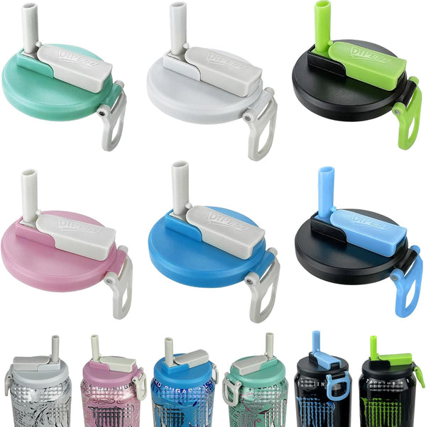 ORIGINAL CREATOR - DIPESI 6 Pack Soda Can Lids with Straws,Inspired by