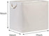 Bidtakay Fabric Beige Baskets, Extra Large Organization Baskets for Clothes, Set of 2 Collapsible Storage Bins
