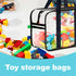 Ycchensying Game(1, Clear Toy Storage Bag with Zipper - Organizing Bags for Home Travel with Handles - for Building