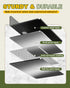 2 Pack, eZAKKA Floating Shelves for Wall, Small Shelves for Wall, Mini Shelf, Metal Shelf, for Bathroom Bedroom Living