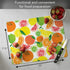 Cut N' Funnel Fruity Summer Designer Flexible Plastic Cutting Board Mat, 15" x 11.5", Easy to Clean, Made in the USA