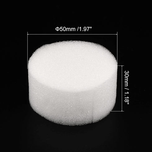 100pcs 1.97" MECCANIXITY Hydroponic Sponges, Growing Media Cylindrical Sponges for Home Vegetable Flower Planting
