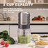 Mini Food Processor for Chopping, Mincing, and Puree, 2 Speed Electric Chopper, 400-Watt, 2 Cup Capacity, Black