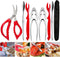 Crab Leg Crackers and Tools Set - Stainless Steel Lobster Crackers and Picks, Shellfish Crab Claw Cracker & Forks,