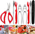Crab Leg Crackers and Tools Set - Stainless Steel Lobster Crackers and Picks, Shellfish Crab Claw Cracker & Forks,