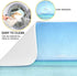 Summer Starfish Dish Drying Mats, Seashells Beach Theme for Kitchen Counter Sink, 16x18 Inch
