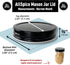 AllSpice Rust-Proof Narrow Mouth Aluminum Metal Mason Jar Lids, Leak-Proof 12-Pack in Black