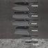 Marco Almond Kitchen Knife Set, KYA38 12-Piece Kitchen Knives Set with Covers, 6 Knives with 6 Blade Guards, Stainless Steel Cooking Knives Set for Kitchen, Black by Marco Almond