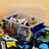 6-Pack Small Plastic Storage Box with Handle, 3 Liter