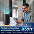 Jafanda Air Purifiers for Home - H13 True HEPA Coverage 450 sqft, 22 dB Portable Air Cleaner, Effectively Removes