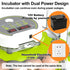 8/30 2 Egg Incubators for Hatching Eggs, Chicken Egg Incubator with Automatic Egg Turning, Temperature Control