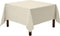 Gee Di Moda Square Tablecloth - 70 x 70 Inch Ivory Heavy Duty Washable Fabric for Tables