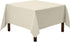 Gee Di Moda Square Tablecloth - 70 x 70 Inch Ivory Heavy Duty Washable Fabric for Tables