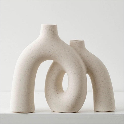 Hug Donut Decorative Vase Set - Modern Nordic Boho Style Vases Home