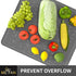 ME.FAN Silicone Dish Drying Mat for Kitchen Counter, Protection Pad for Sink, Refrigerator or Drawer, 16''×12'', Grey