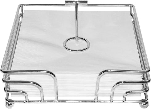 Blue Donuts Wire Collection Napkin Holder - Flat Napkin Holder for Tables, Dining Table Napkin Holders for Kitchen