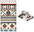 ALAZA Aztec Design Towel Bathroom Sets 3 Piece Bath Towel Sets1 Bath