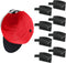 Modern JP 8-Pack Adhesive Hat Hooks for Wall, Minimalist Design, No Drilling, Strong Hold Hat Hangers, Black