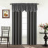Turquoize Blackout Curtain Valances, 52" x 18" Smoked Pearl Short Scalloped Window Valance for Kitchen