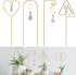 WellSign Small Trellis for Potted Plants Indoor with Colorful Crystal Sun Catcher,