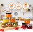 Mcupper 4 oz 24 Pack 30 Mason Jars With Gold Lids, Regular Mouth Canning Jars for Jam, Honey, Yogurt, Spices, Snacks