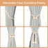 4 Pack, KLOGTSIND Magnetic Curtain Tiebacks, Curtain Tie Backs for Curtains Wood Bead Curtain Tiebacks, Curtain Holders