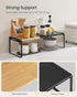Counter UKCS051B01 SONGMICS HOME Spice Racks, Expandable Cupboard Shelf Orgnizers, Kitchen Shelves, Bamboo and Metal