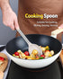 Silicone Pasta Fork and Cooking Spoon Set, Non Stick Kitchen Utensils for Stirring, Serving Spaghetti, Soup