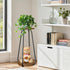 2 Plant Stand Indoor, Tier Plant Shelf Pedestal Stand Flower Stand, Metal Wood Plant Stands for Indoor Plants Living