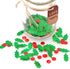Werich 45g 1.6OZ 1200Pcs Holly Berries Confetti | Glitter Confetti Sprinkles for Xmas party Table Scatters Decoration |