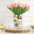 Kidum 36 Pcs Easter Speckled Eggs Vase Filler Plastic Speckled Eggs Faux Eggs for Decoration Bowl DIY Spring Displays