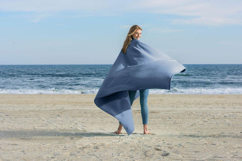 Cozy, 54" 84" MV Sport Lightweight Sweatshirt Blanket Throw Warm & Breathable Oversized Fleece Knit, Couch, Bed