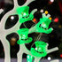 Impress Life Green Hat String Lights - 10ft Battery Operated/USB Plug-in LED with Remote for Bedroom Home Garden