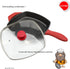 Universal Replacement Knob for Pot Pan Lids, Silicone Heat Resistant Cover, BPA Free, Dishwasher Safe, 2Pack Black & Red