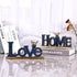 Love Sign Decor,Blue and Gold Room Decor Aesthetic, Knick Knack Shelf,Gold Bird Decor, Boho Bookshelf ,Abstract Gold