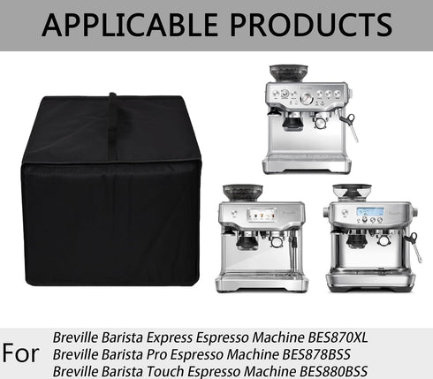 Heavy Duty Espresso Machine Cover, Waterproof Protective Cover for Breville Barista Express BES870XL/Pro