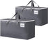 BlissTotes Large Moving Boxes with Zippers & Handles, Heavy Duty Totes for Storage Bags, 76L, 2 Pack
