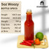 5 Oz 12 Pack nicebottles Hot Sauce Bottles with Black Caps & Shrink Bands