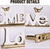 Love Sign, White & Gold Room Decor, Knick Knack Shelf, Gold Bird, Boho Bookshelf, Abstract Statue, For Living Room