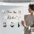 Dishwasher Magnet Decorations, Bless This Kitchen Cover Magnetic Stickers for Home Appliance Garage Car Metal Door