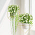 6Pcs Artificial UV Resistant Flowers, Outdoor Fake Plants for Hanging Planter, Garden, Cemetery, Kitchen Decor