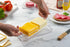Cheese Keeper Storage Container for Fridge, Food Storage Box with Lid and Tray, Sliced Cheese Organizer