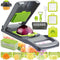 Vegetable Chopper, 17 in 1 Kitchen Gadgets Accessories, Food Salad Cutter, Mandolin, Veggie Chopper with Container